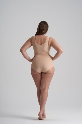 Slip Taille Haute Sans Couture Beige 3