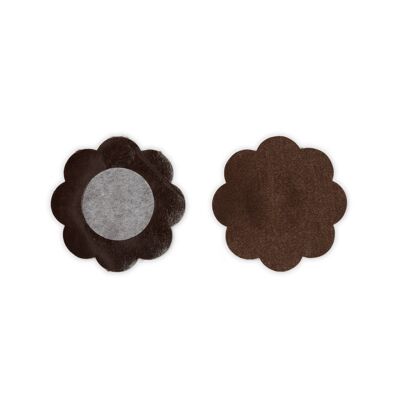 Satin Nipple Covers (Single Use) Brown