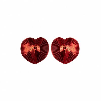Heart Nipple Covers (Reusable) Red
