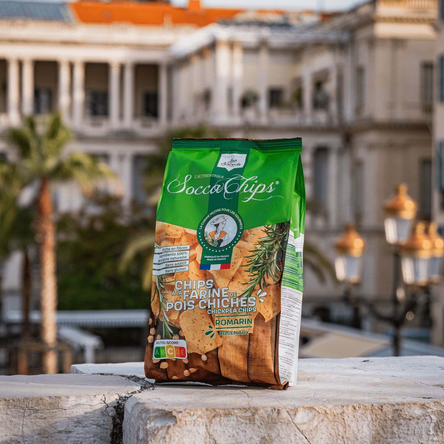 Chips farine de pois chiches - Romarin