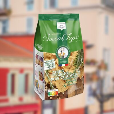 Chips farine de pois chiches - Romarin