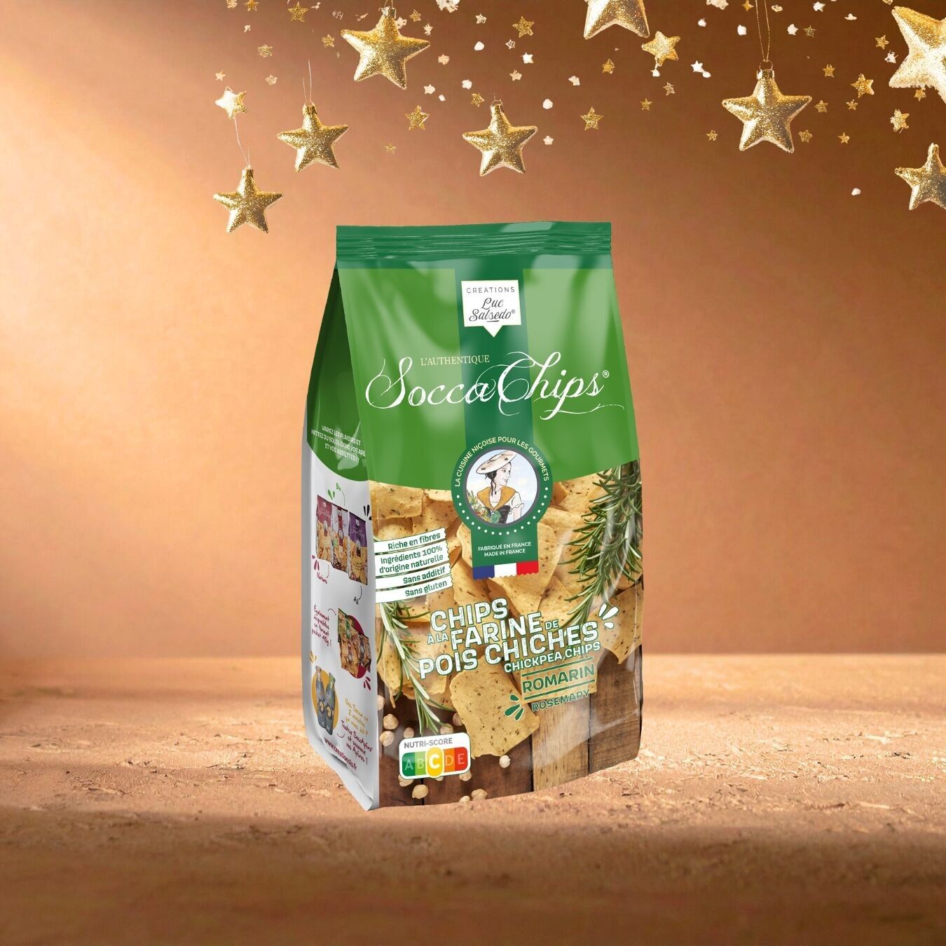 Chips di farina di ceci - Rosmarino