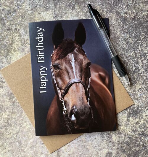 Happy Birthday Horse Greeting card