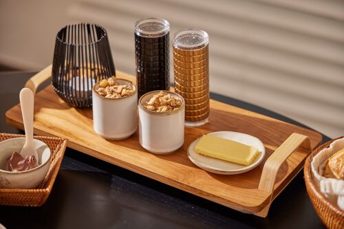 Wood and Bamboo Design Serving Tray