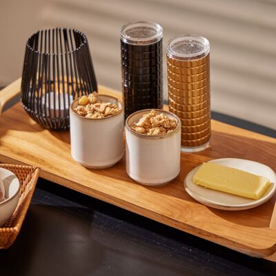 Wood and Bamboo Design Serving Tray