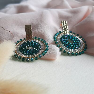 Woven earrings XL FOLIES DOUCES