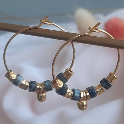 Boucles d'oreilles BOHO CHIC Labradorite