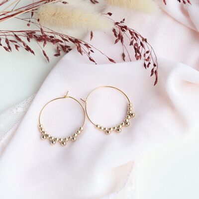 Orecchini DROP HOOPS