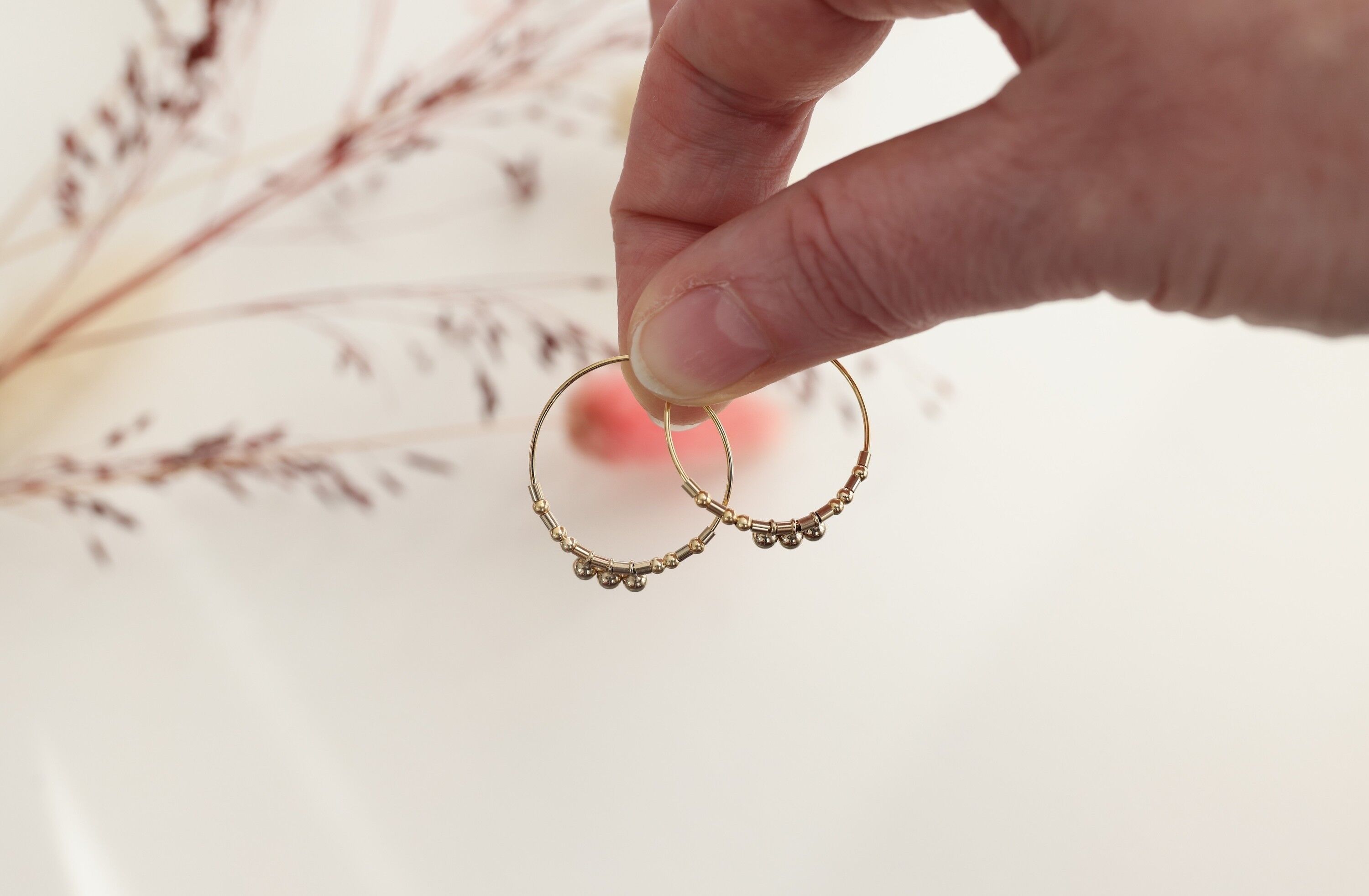 MINI DROP HOOPS earrings