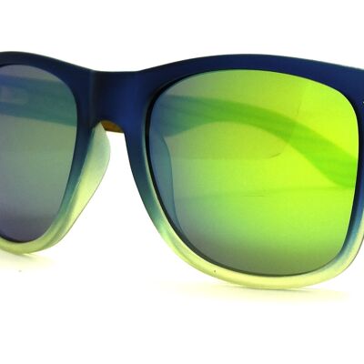 Sunglasses 135 way - bicolor blue / green - green