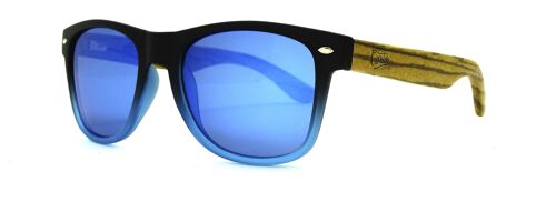 Sunglasses 137 way - bicolor black / blue - blue