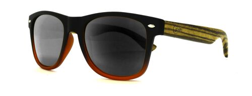 Sunglasses 138 way - bicolor black / red - black