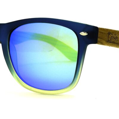 LUNETTES DE SOLEIL 139 WAY - BICOLORE BLEU / VERT - BLEU