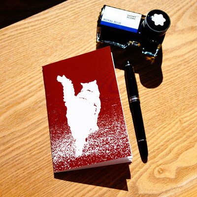 Cuaderno pequeño A6 - Alfred el gato - 64 páginas a rayas