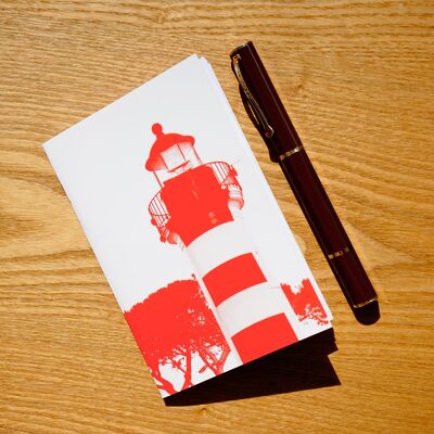 Kleines A6-Notizbuch – Bretonischer Leuchtturm – 64 linierte Seiten