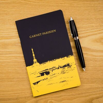 Cuaderno A5 - Torre Eiffel de París - Cuaderno parisino - 64 páginas a rayas