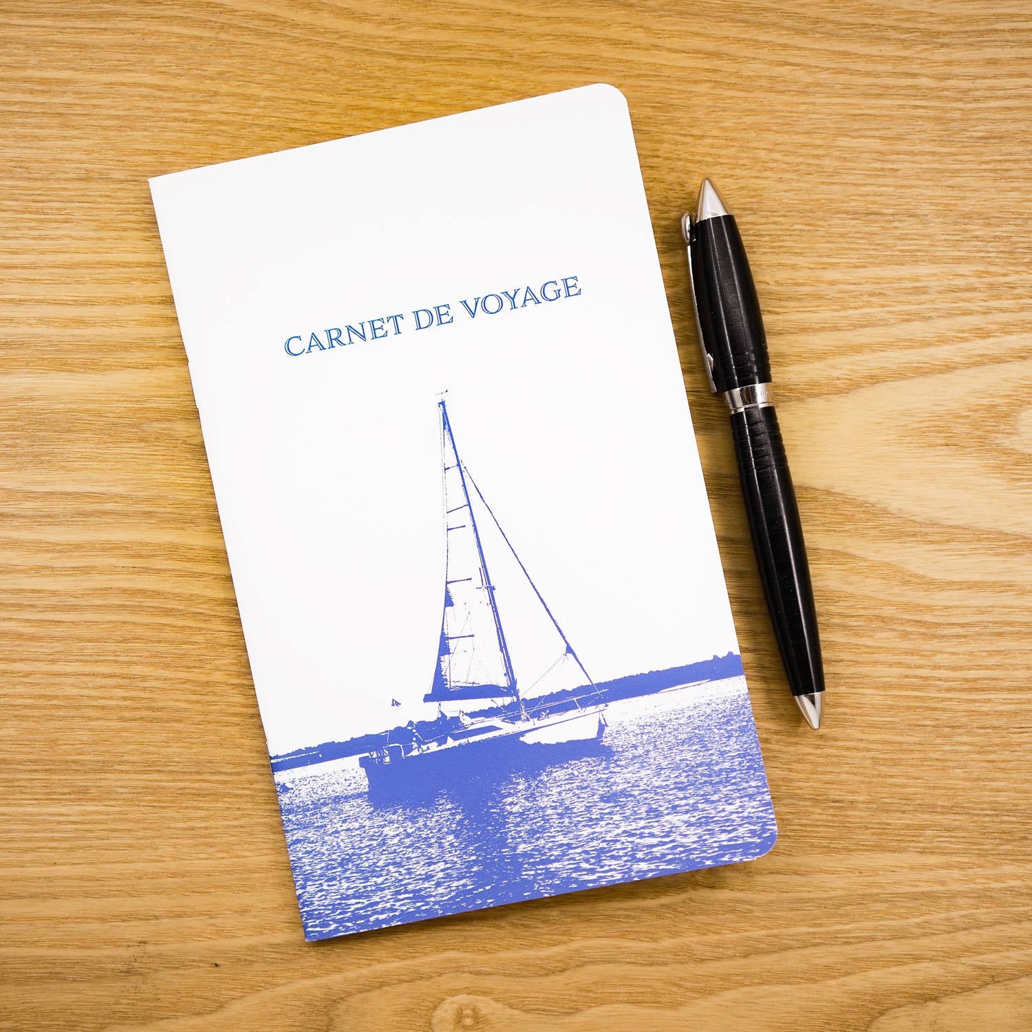 A5 notebook - Boat - Travel notebook - 64 lined pages