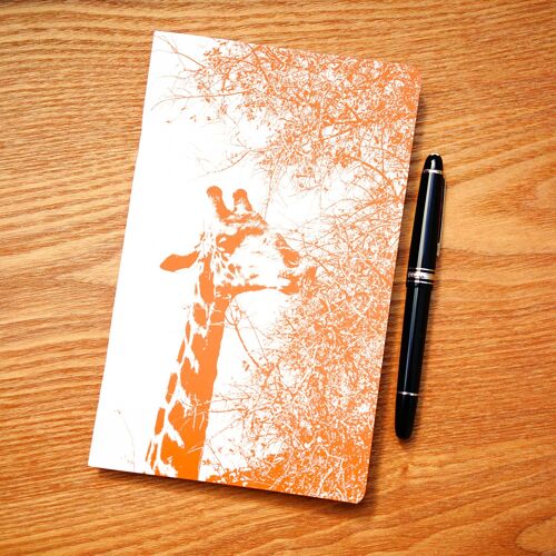 Carnet A5 - Animaux Girafe - 64 pages lignées