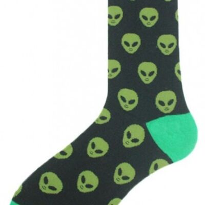 SOK11 Calcetines Aliens Talla 33 - 38 Para Niños