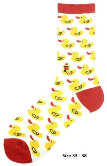 SOK12 Chaussettes Canards Taille 33 - 38 Pour Enfants