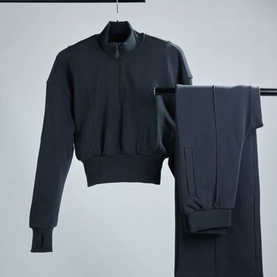 Women's Tracksuit - High Waist Graphite