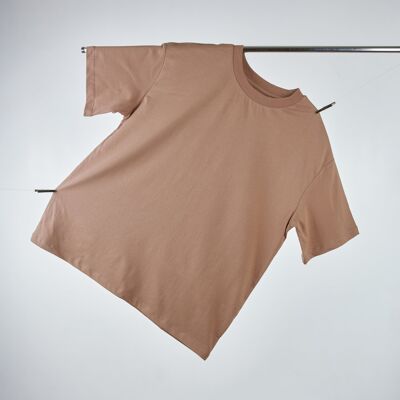 Oversize-T-Shirt für Damen Nude