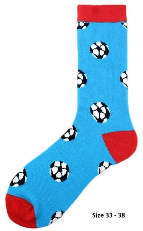 SOK10 Socks Football Size 33 - 38 For Kids