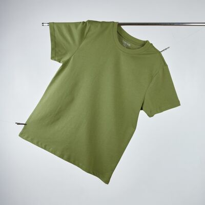 T-shirt oversize da uomo verde oliva
