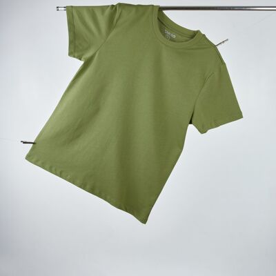 T-shirt oversize da uomo verde oliva