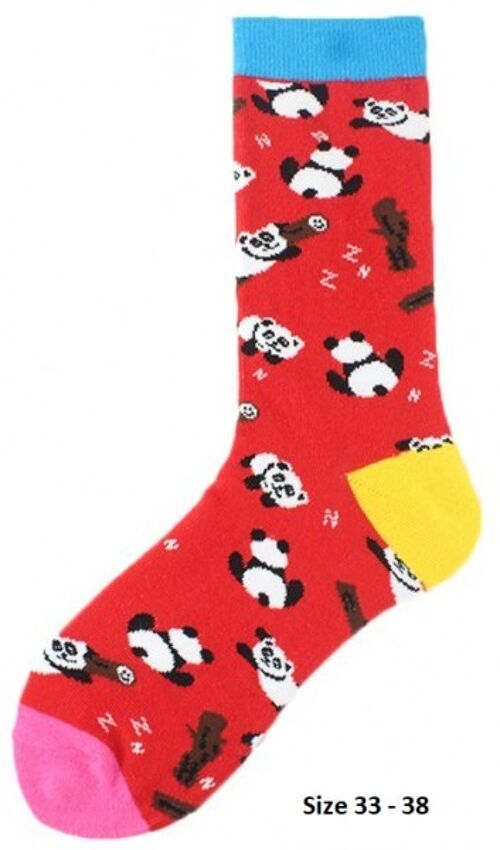 SOK18 Socks Pandas Size 33 - 38 For Kids