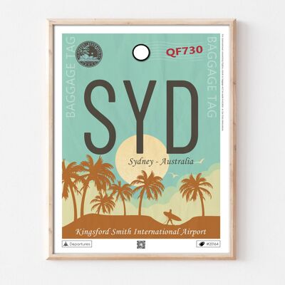 Cartel de destino de Sydney