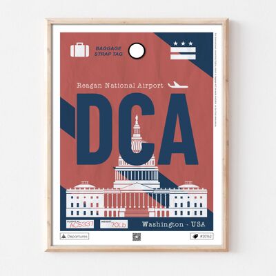 Poster della destinazione di Washington