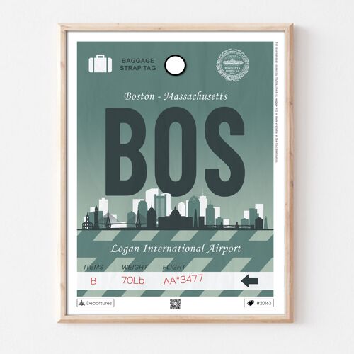 Affiche destination Boston