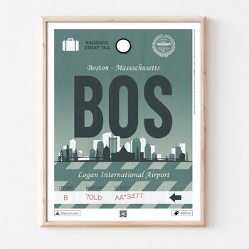 Affiche destination Boston 1
