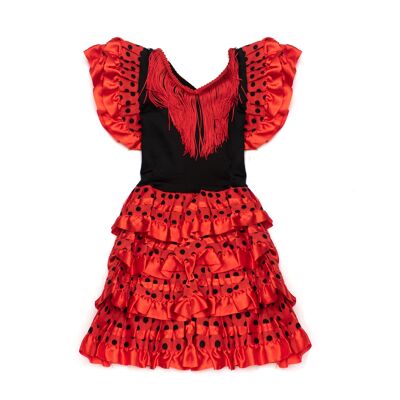 FLAMENCO DRESS VS-NROJO-LN1