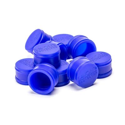 Menge von 10 Schutzvorrichtungen für magnetische Seifenschale in loser Schüttung (ohne Verpackung)