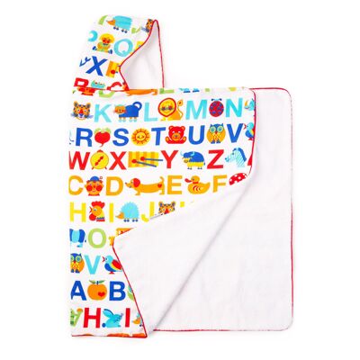 Hooded Towel - Rainbow ABC