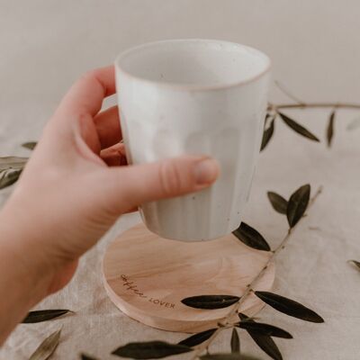 Dessous de verre en chêne Coffee Lover (PU = 8 pièces)