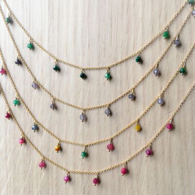 SET OF 4 GLING NECKLACES