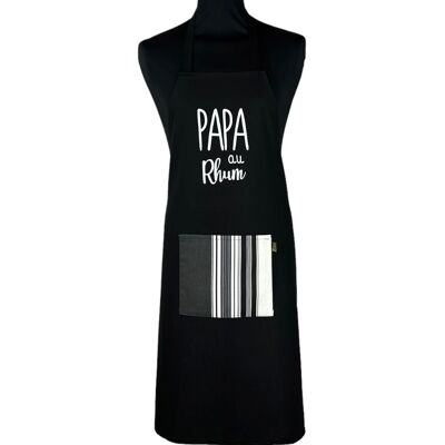 Apron, “Papa au rhum” black