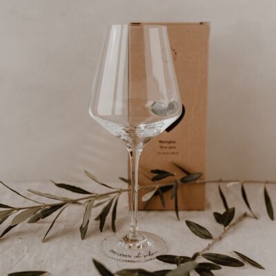 Wine glass 490ml Life is beautiful (PU = 4 pieces)