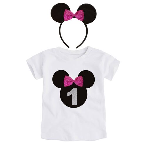 Conjunto Cumpleaños niña «Minnie Fucsia»