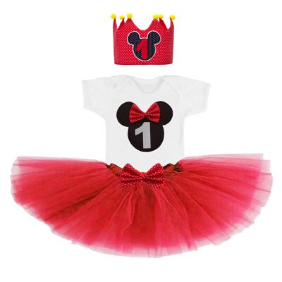 Set compleanno bambina «Minnie Red»