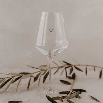 Wine glass 490ml heart (PU = 4 pieces)