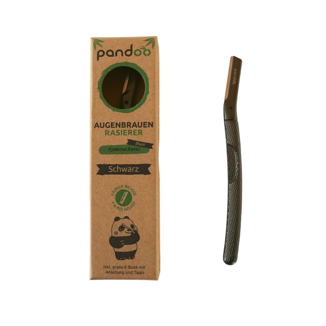 Metal Eyebrow Razor | incl. 4 blades | Black