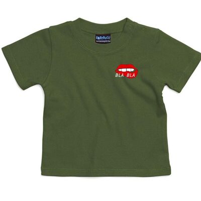 Bla Bla Baby T-Shirt (moss green)