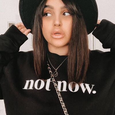 Not Now Sweater (black)