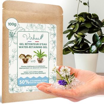 Gel rétenteur d’eau pour plantes en granulés - 100g 1