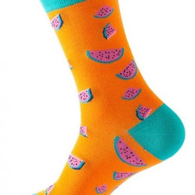SOCK2246-018 Paar Socken - 38-45 - Wassermelone