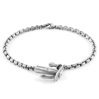Union Anchor Silver Chain Bracelet